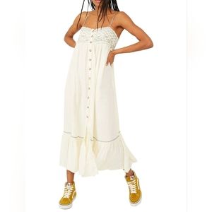 Free People Linda Jo Midi Dress Large